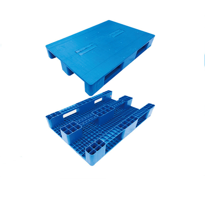 Паллет голубых паллетов HDPE пластиковых Nestable повторно использованный пластиковый сверхмощный