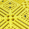Паллеты облегченного паллета решетки HDPE желтые пластиковые 120x100x15cm