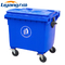 Синь педали мусорной корзины мусорного ведра 240l OEM мобильная большая пластиковая