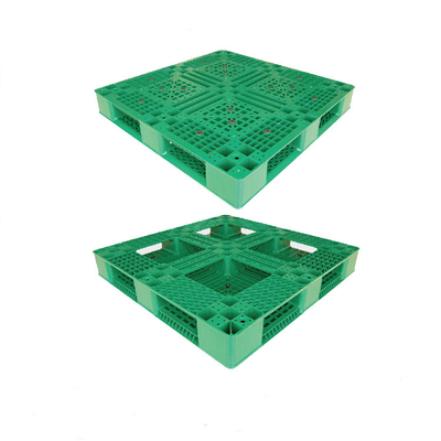 Зеленого цвета паллета SGS CE паллеты склада сверхмощного пластикового Stackable пластиковые