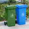 Мусорная корзина мусорной корзины 100L 120L колеса зеленого HDPE пластиковая на открытом воздухе пластиковая