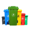 квадрат отдыха мусорной корзины 600L 800L большой пластиковый повторно используя мусорные баки