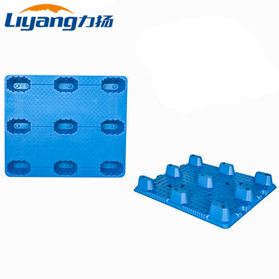 Сторона HDPE одиночная 9 футов штабелируя паллеты перехода склада пластиковые