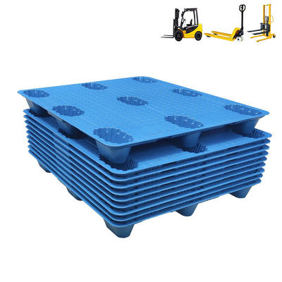 Сторона HDPE одиночная 9 футов штабелируя паллеты перехода склада пластиковые